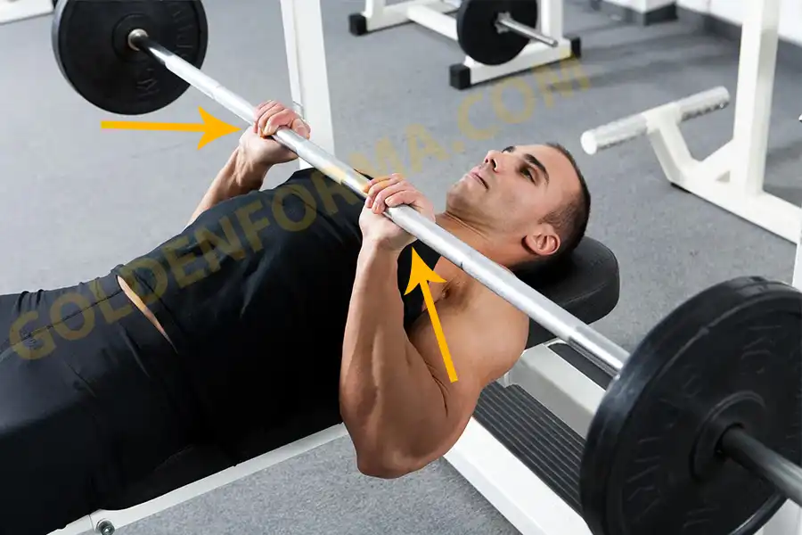 بنش برس بقبضة ضيقة  _Close-Grip Bench Press  