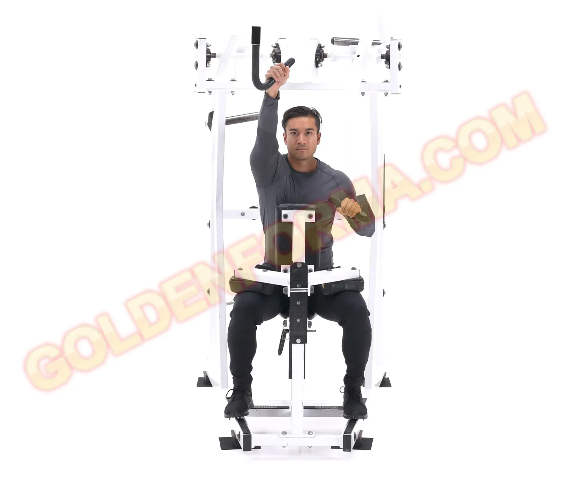 5 .  جهاز سحب على الجهاز العالي بيد واحدة - MACHINE single arm high row  اجهزة تمارين الظهر