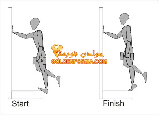 5 -  تمرين رفع الساق على قدم واحدة - single calf raises