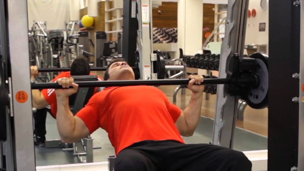 Smith Machine Incline Bench Press تمرينة جنرال للمحترفين