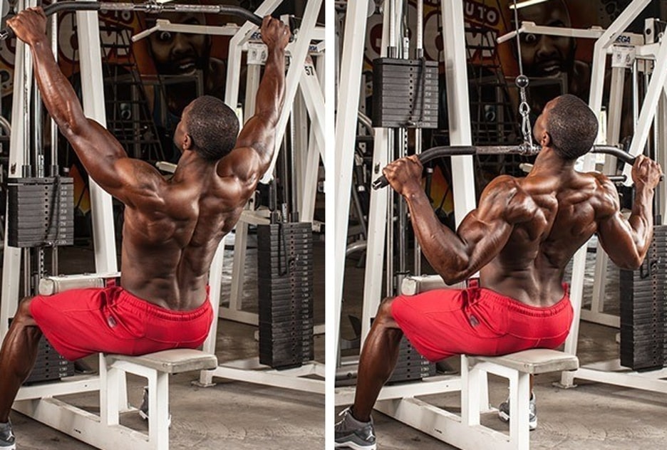 lat pulldown جدول تمرين العضلة مرتين في الاسبوع