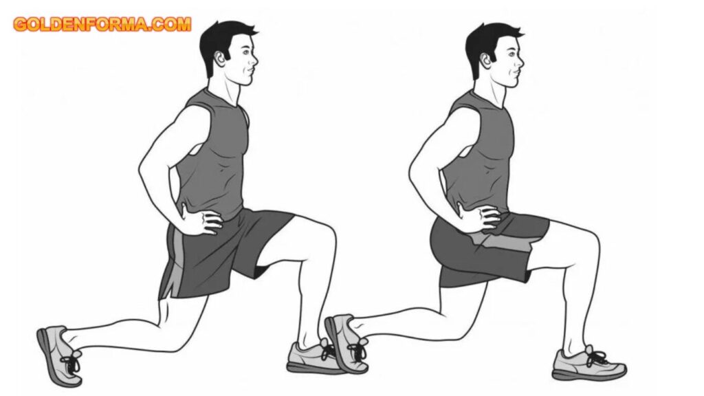 تمرين الطعن بالمشي Walking Lunges  lbt تمارين